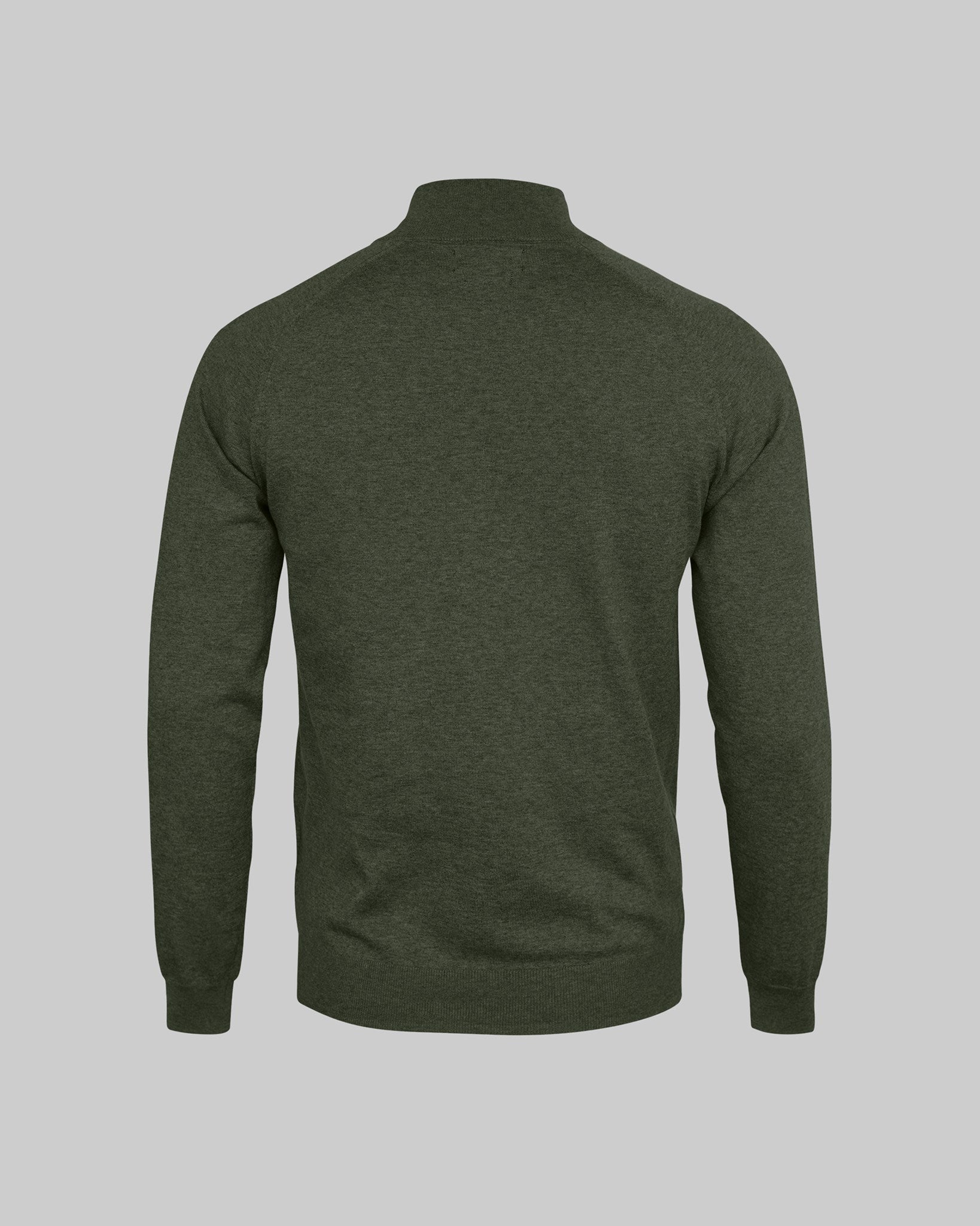 Brighton 1 4 Zip Men Olive Melange Back