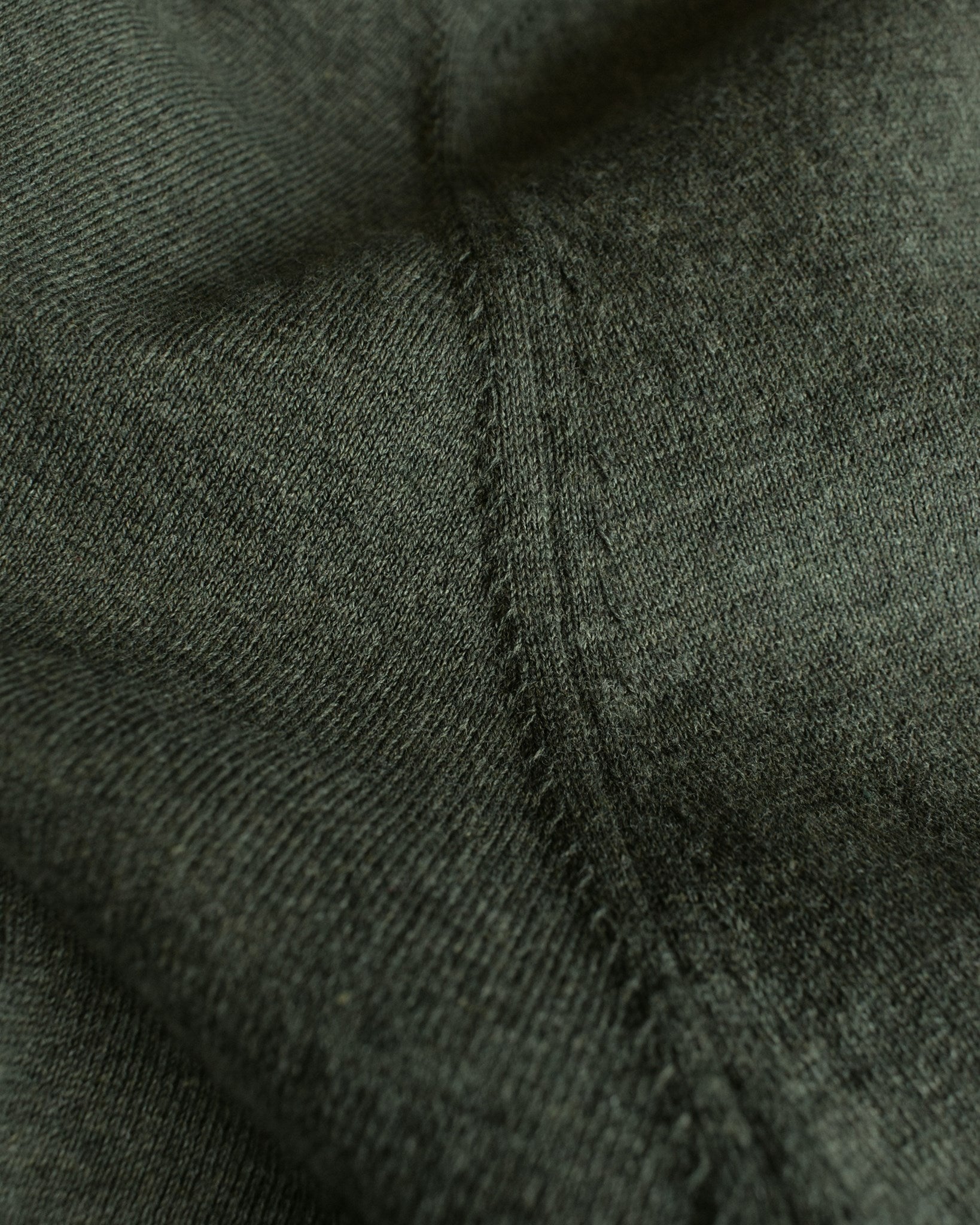 Brighton 1 4 Zip Men Olive Melange Closeup 2