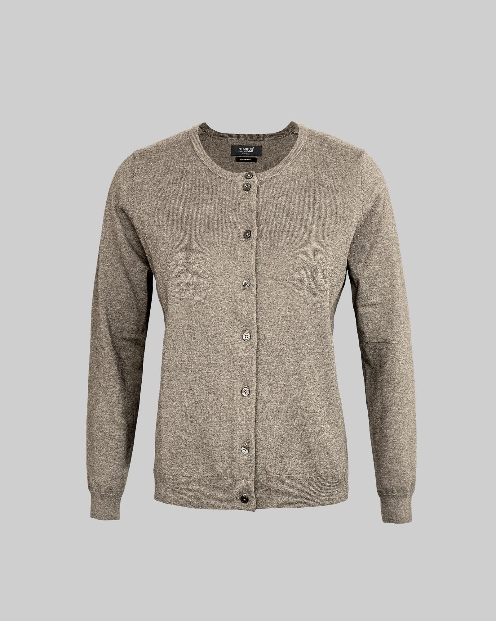 Brighton Cardigan Women Sand Melange Back