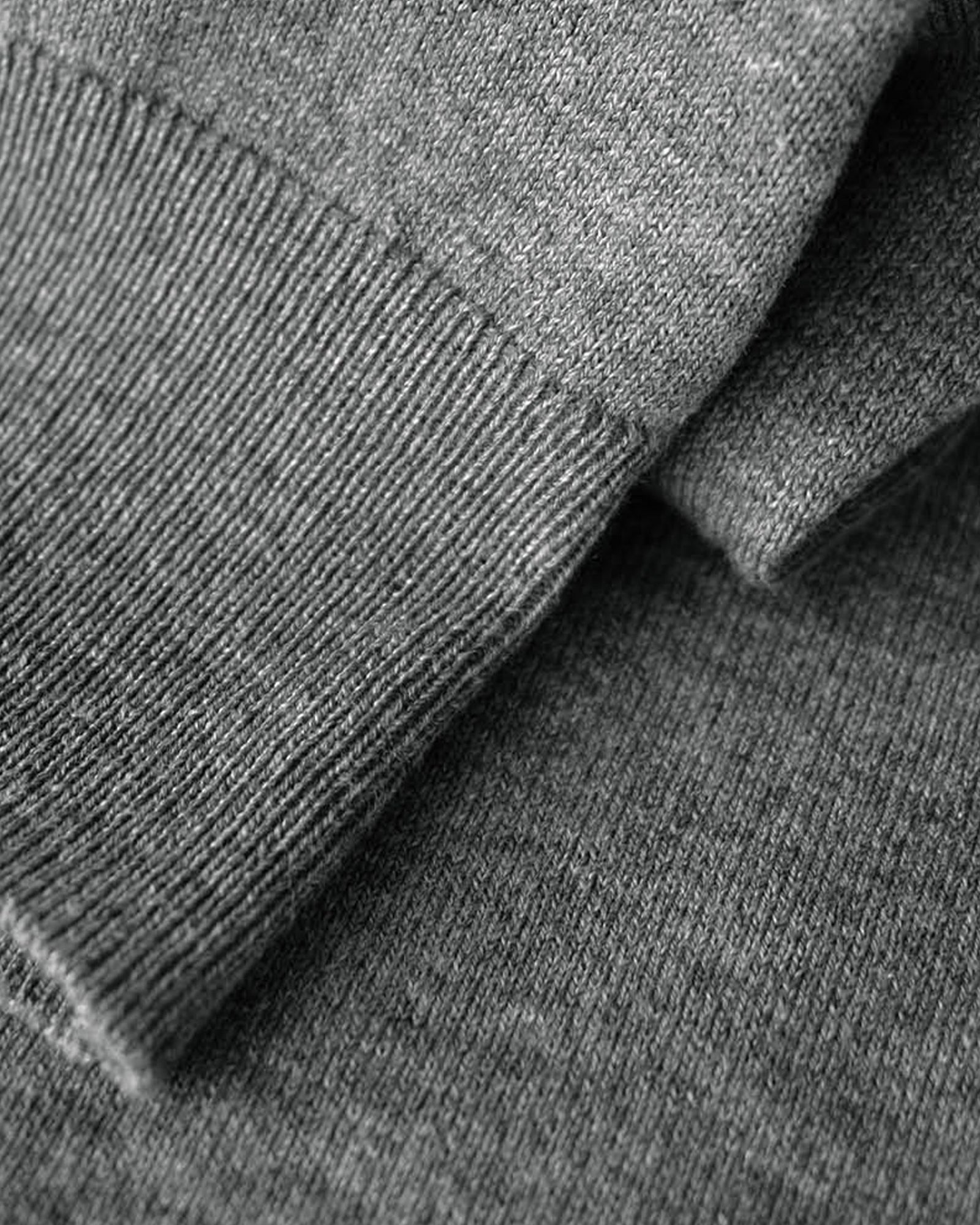 Brighton O Neck Men Grey Melange Back