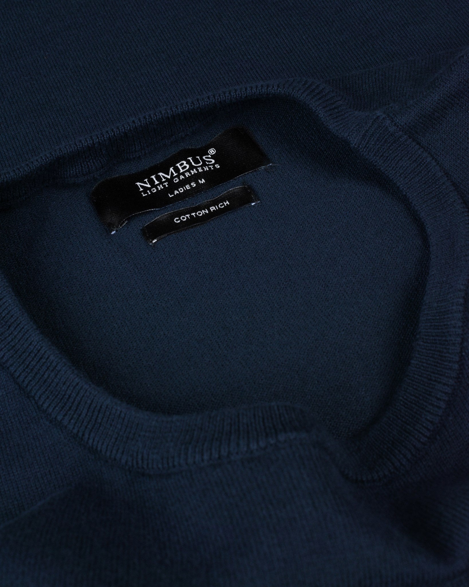 Brighton O Neck Women Navy Closeup 1