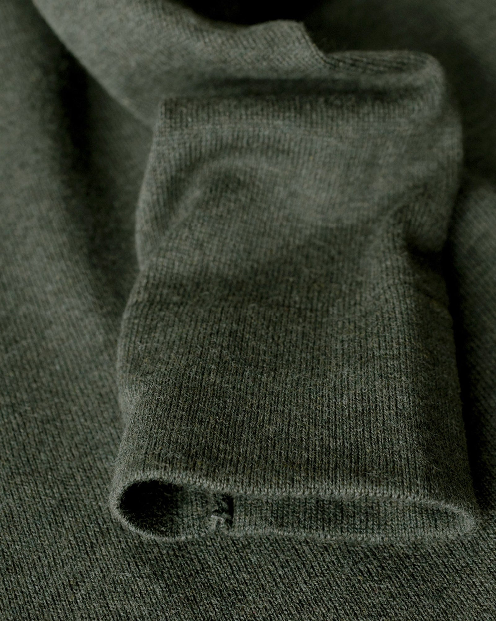 Brighton O Neck Women Olive Melange Back