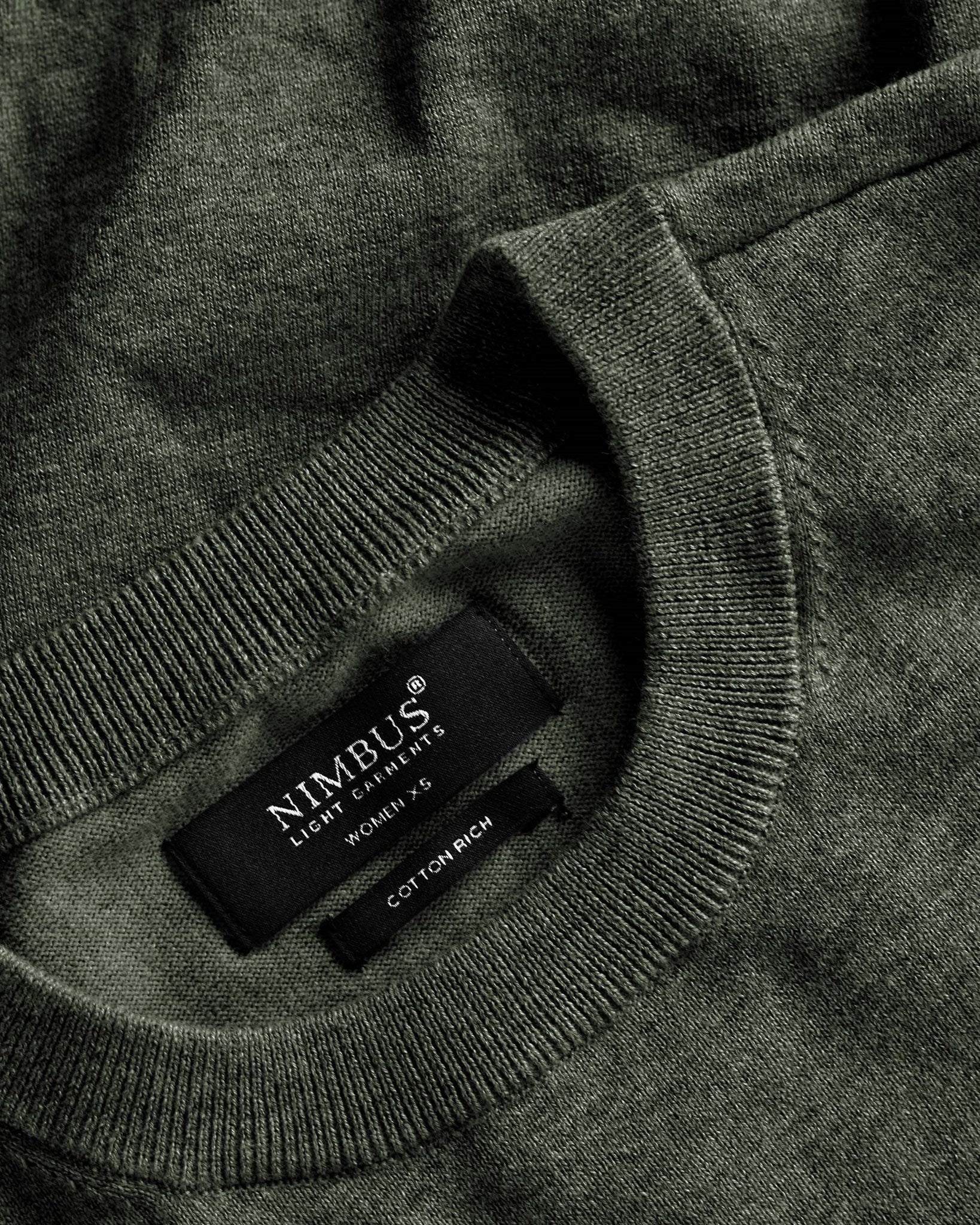 Brighton Short Sleeve Tee Women Olive Melange Closeup 1