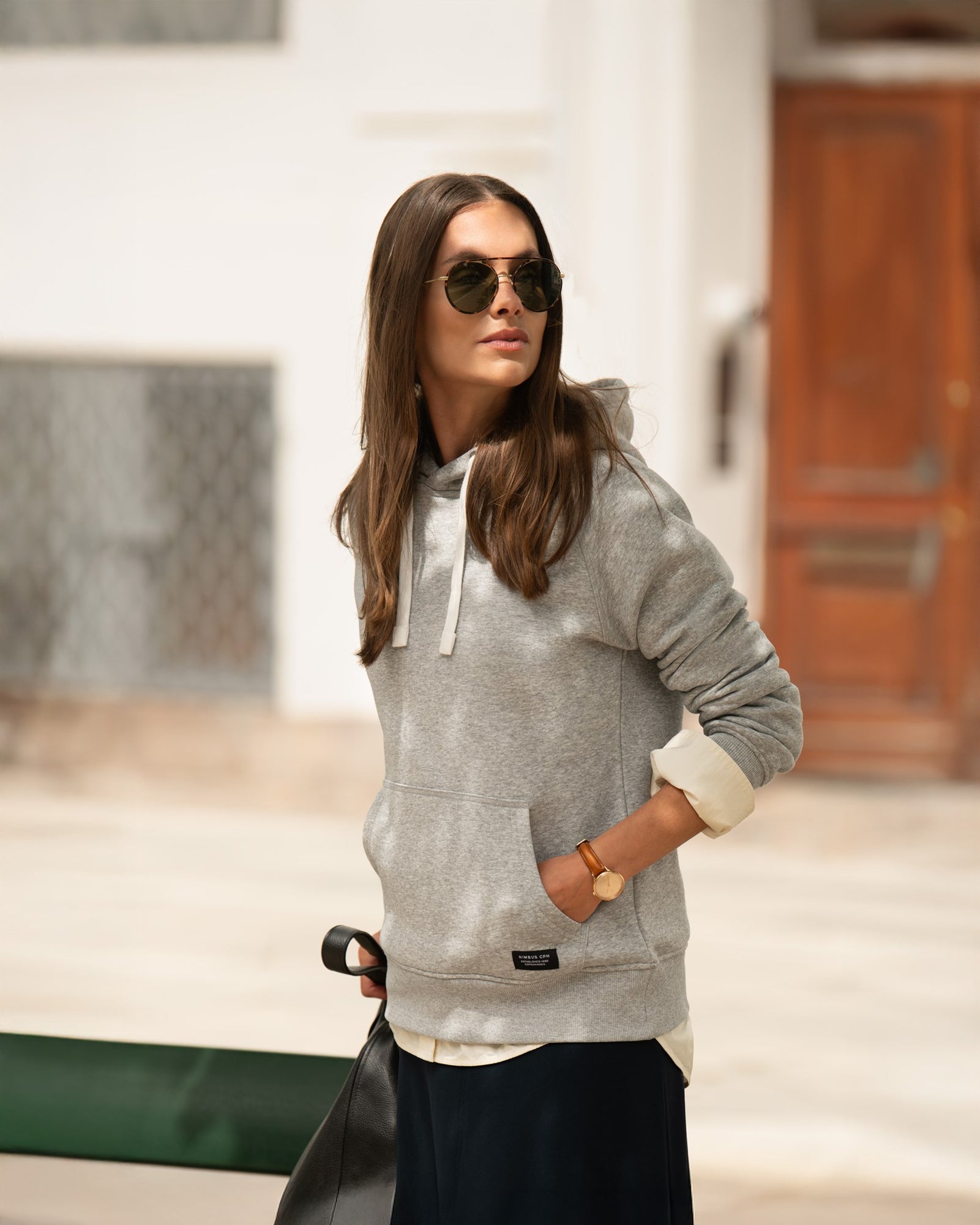 Brownsville Women Grey Melange Back