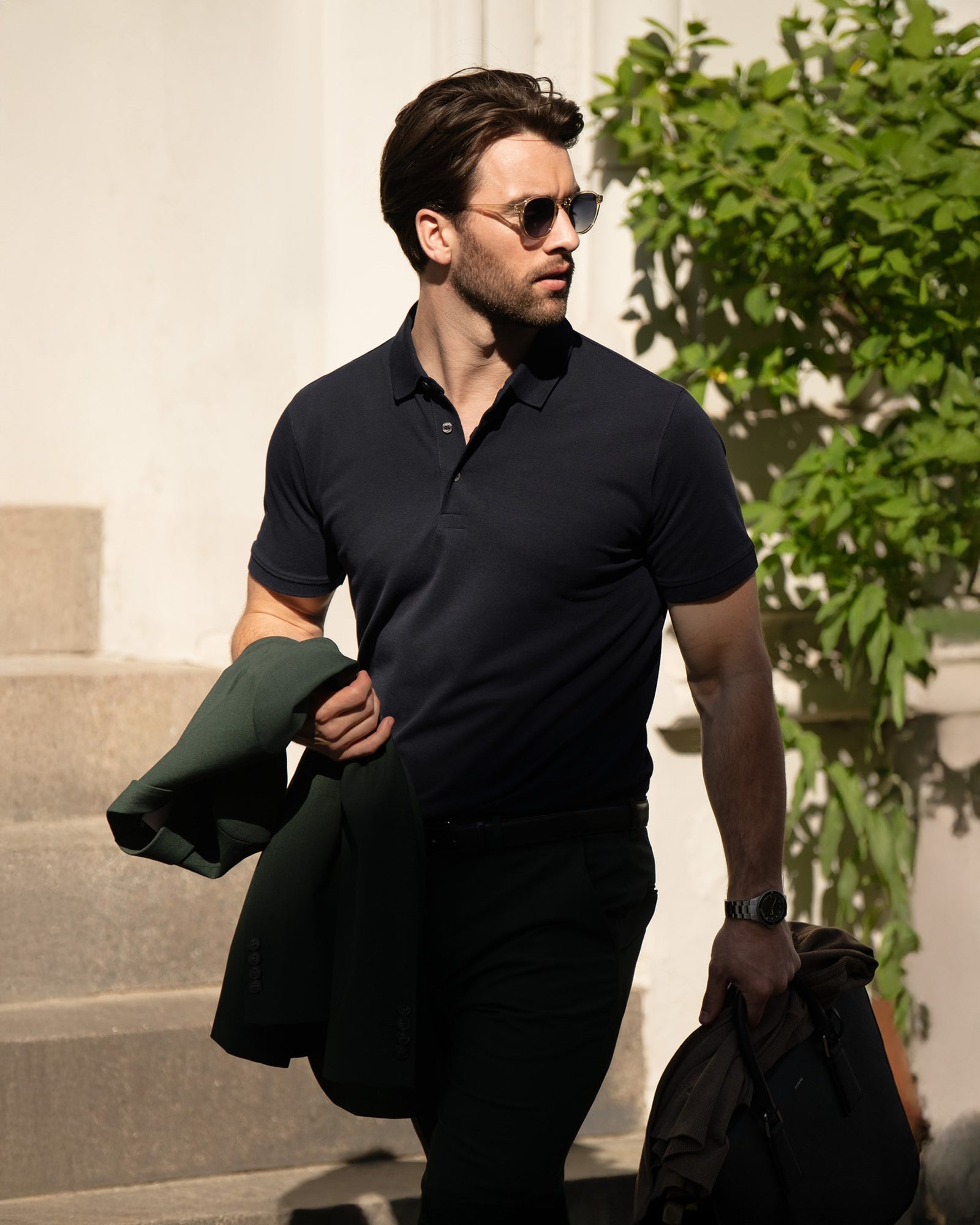 Harvard Classic Men Navy Back