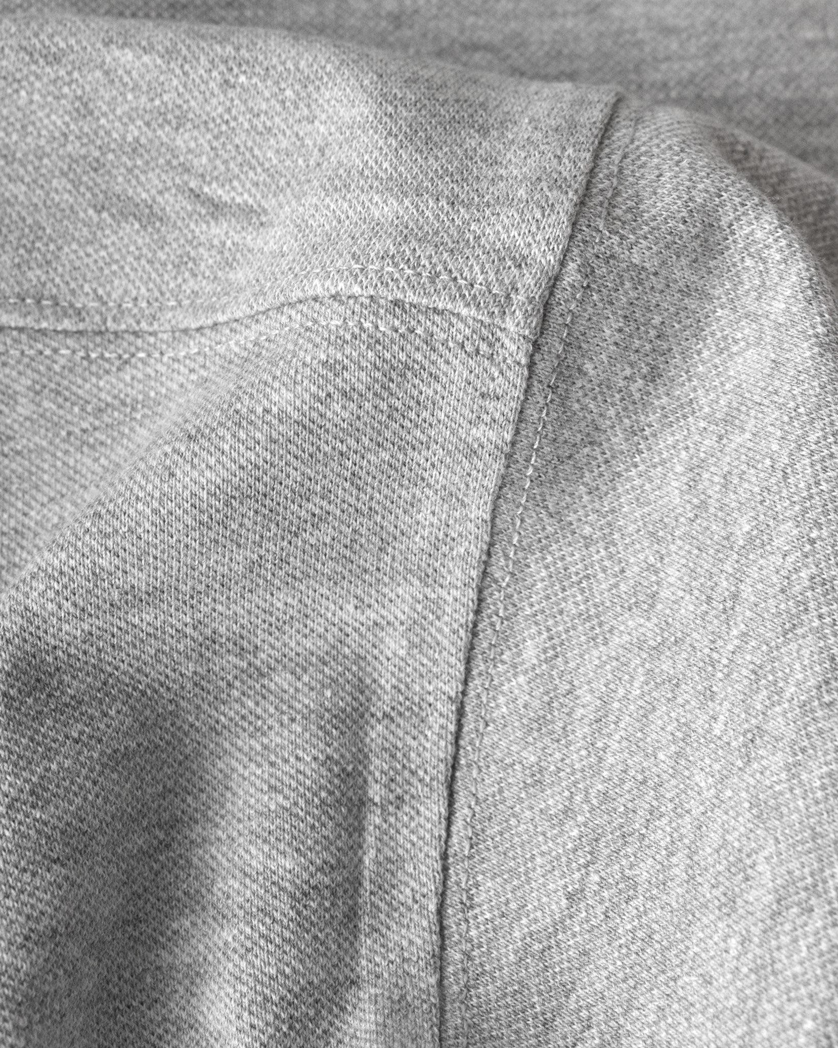 Harvard Classic Men Grey Melange Closeup 4