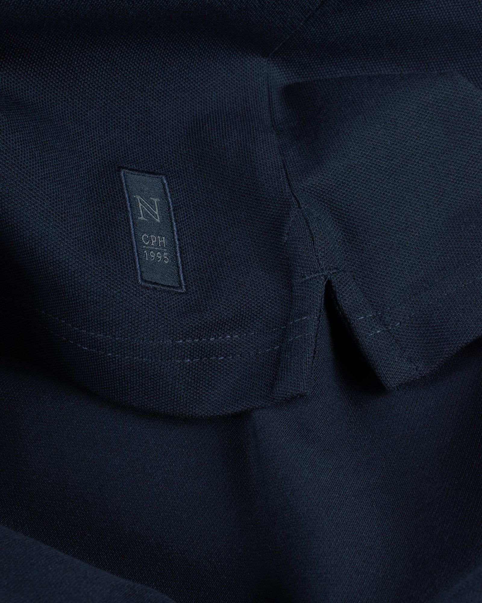 Harvard V Neck Men Dark Navy Back