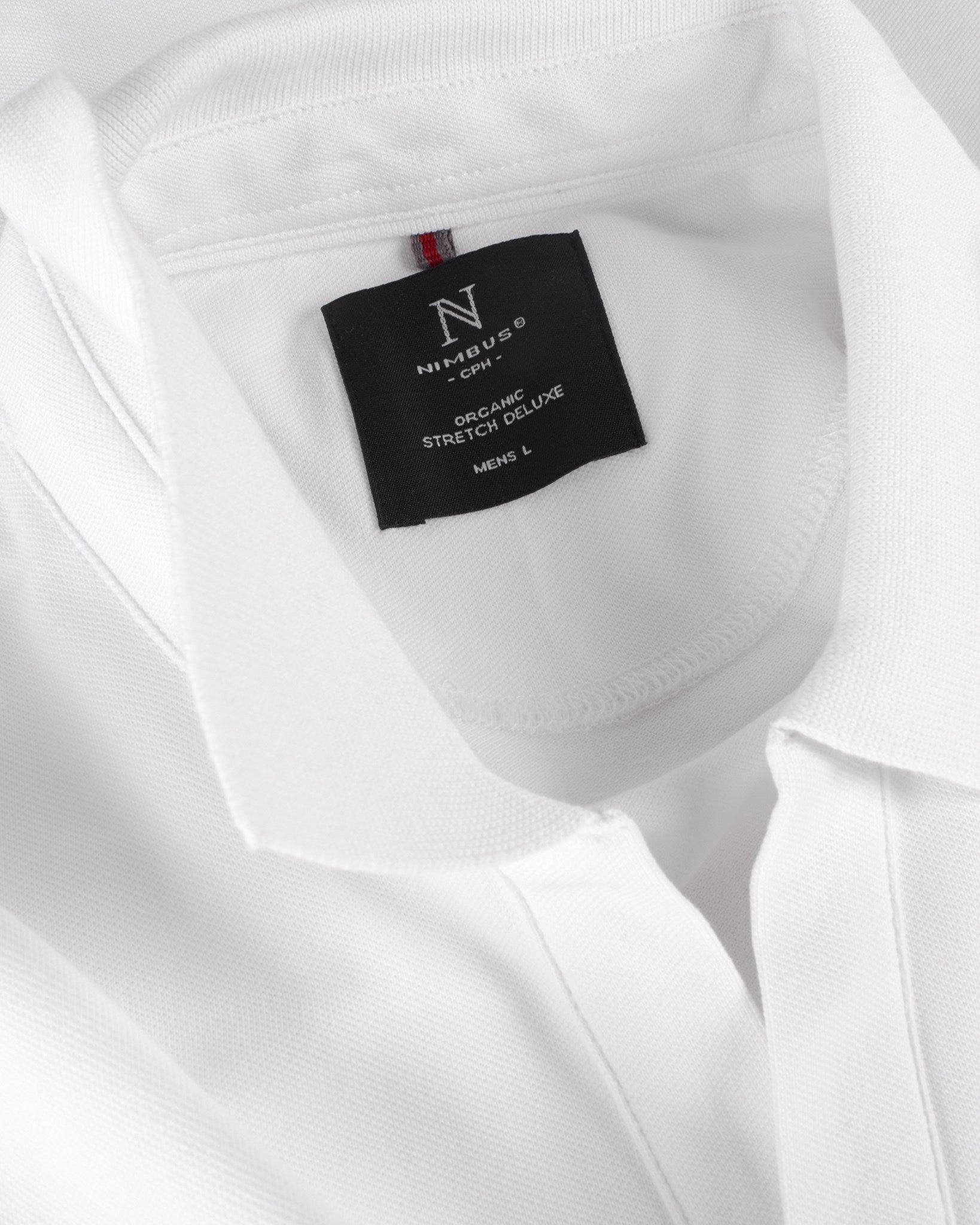 Harvard V Neck Men White Closeup 2