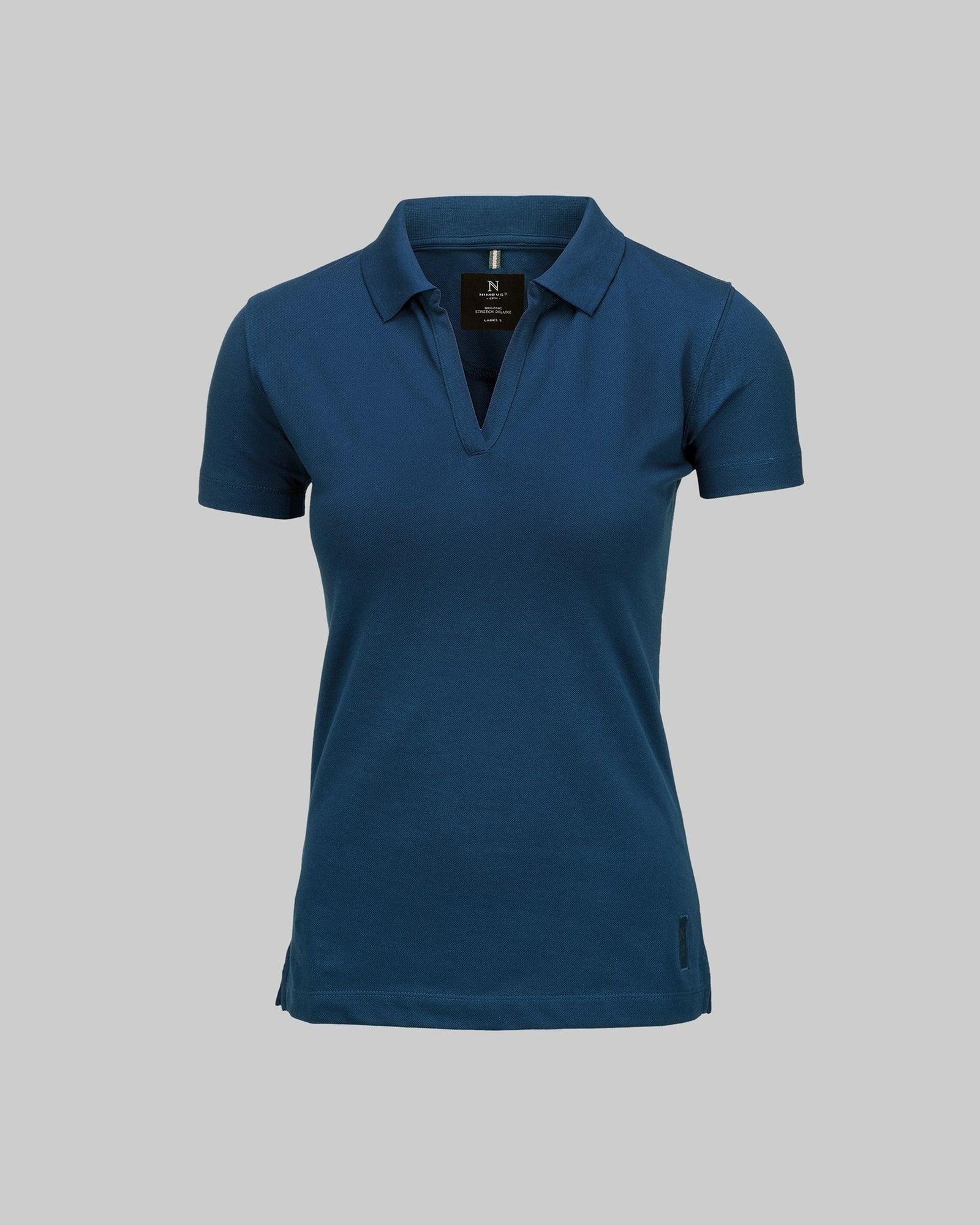 Harvard V Neck Women Indigo Blue Back