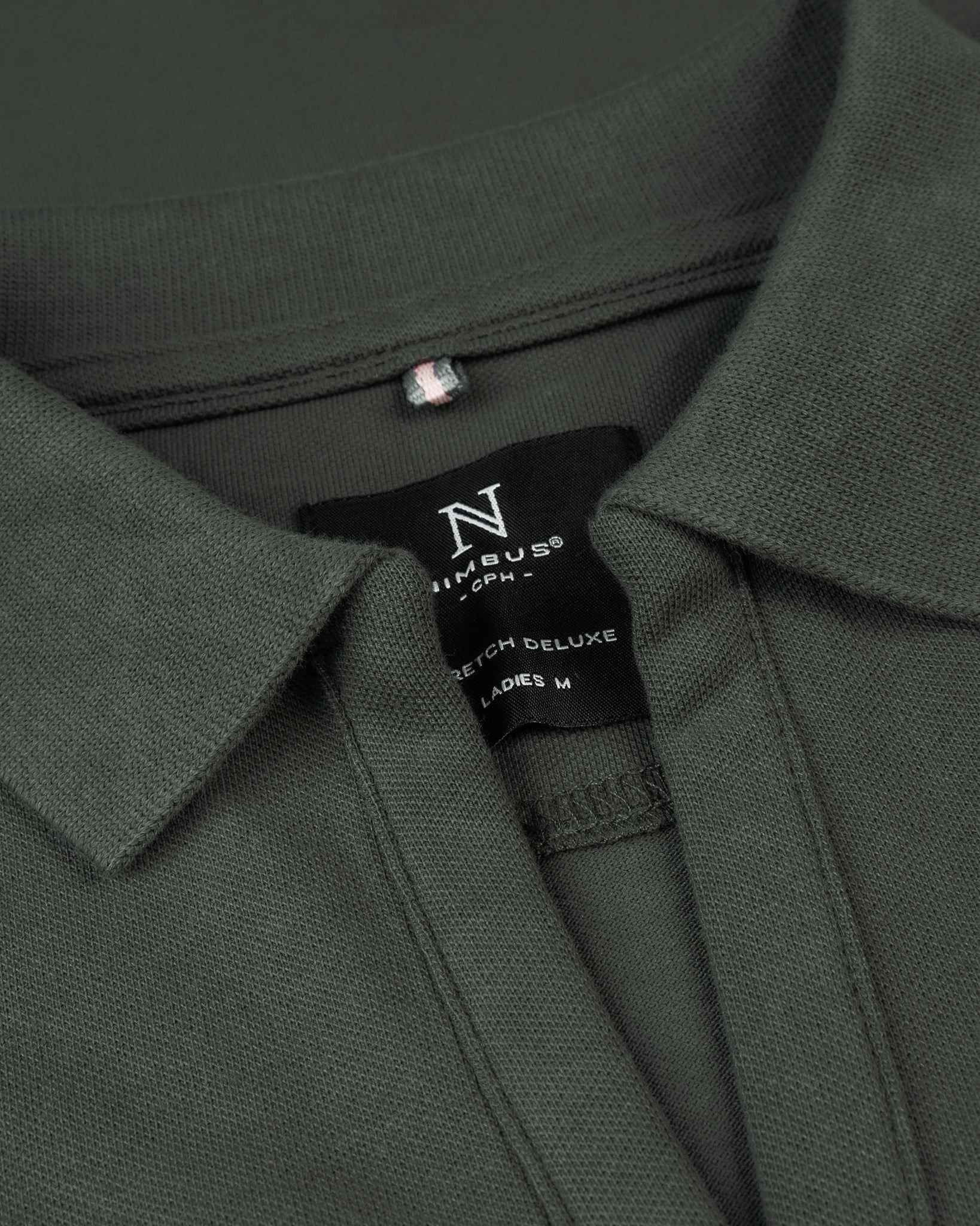 Harvard V Neck Women Olive Closeup 1