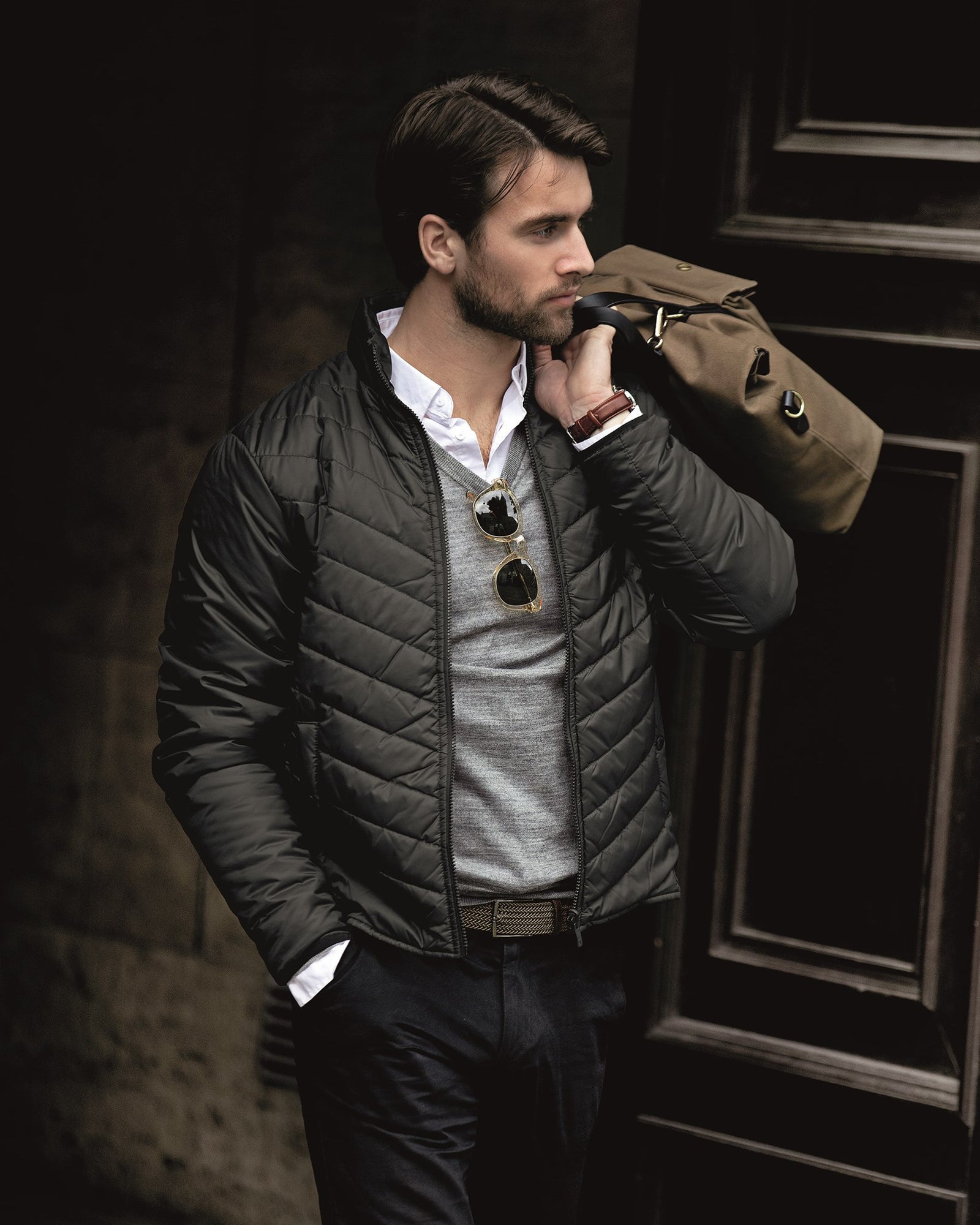 Kendrick Men Charcoal Back