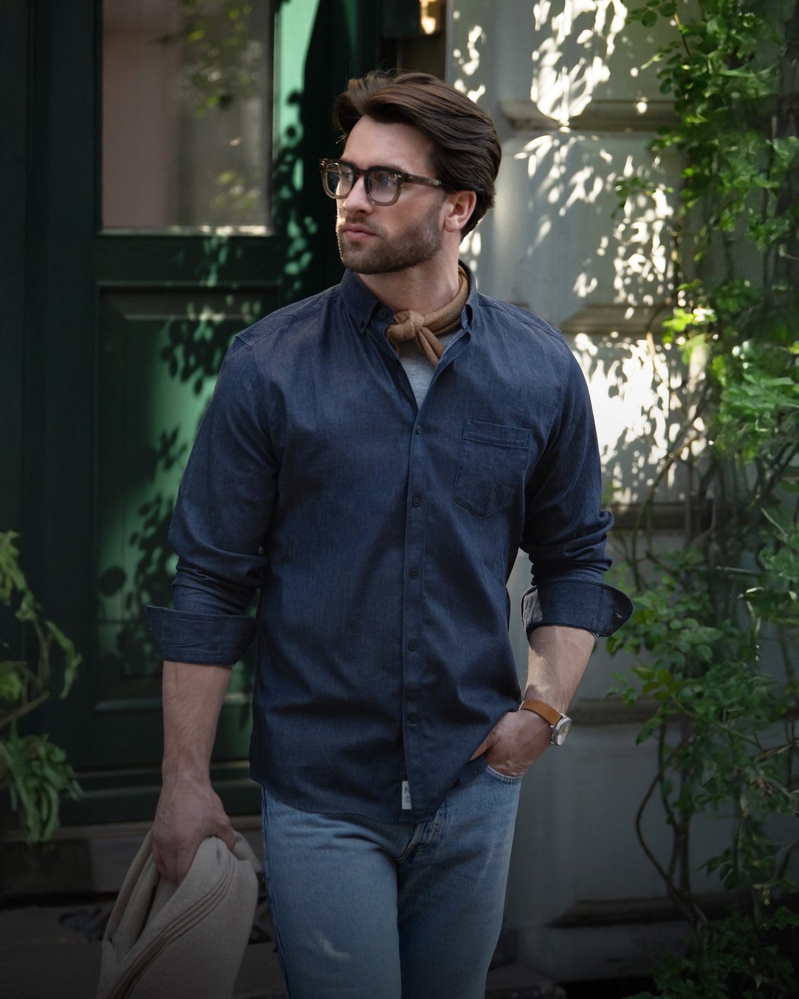 Torrance Slim Fit Men Indigo Back